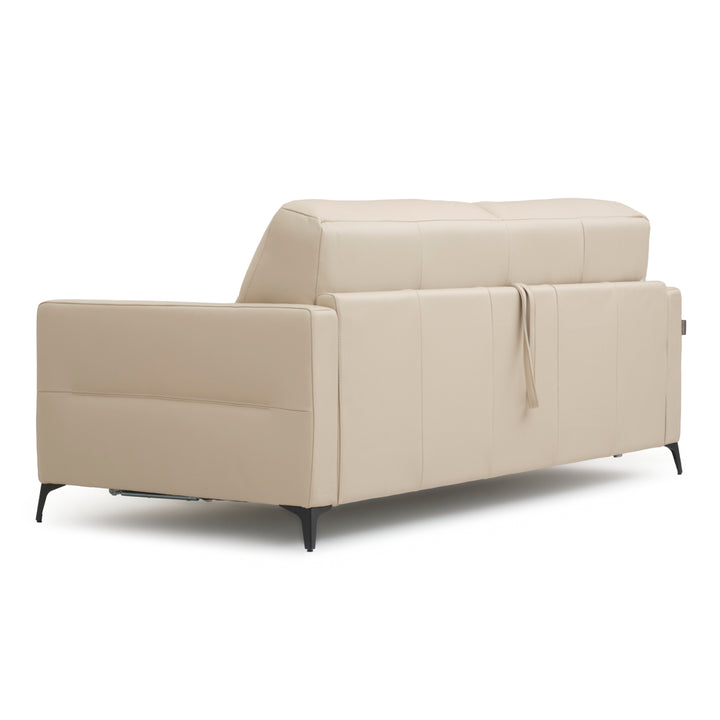 Elati Leather Queen Sofa-Bed Beige