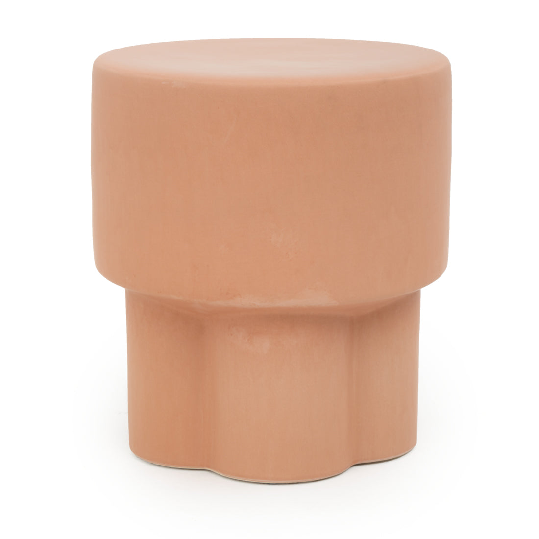 Eflower Accent Stool Light Brown