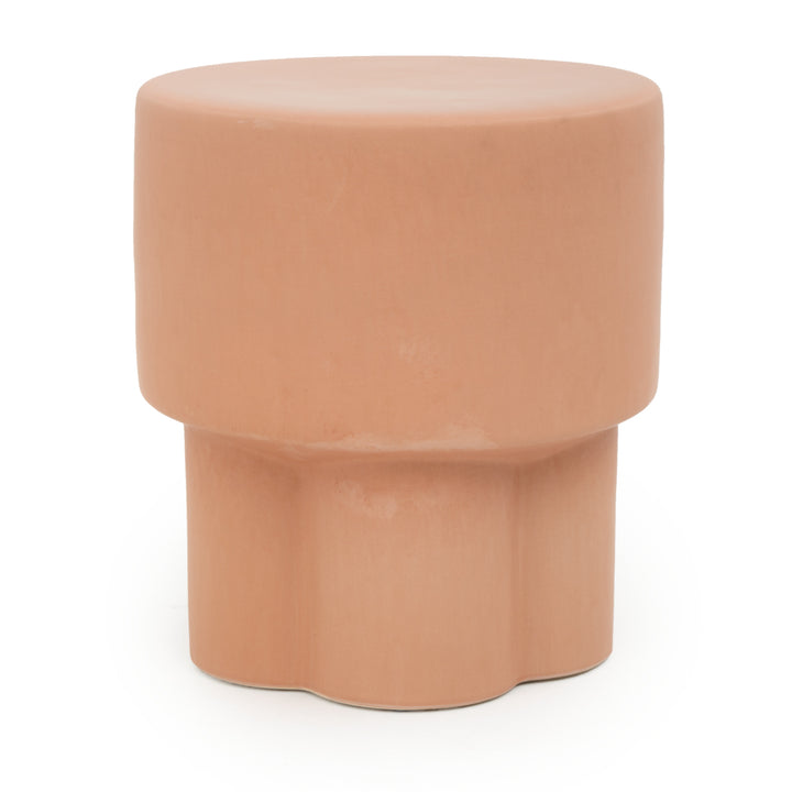 Eflower Accent Stool Light Brown