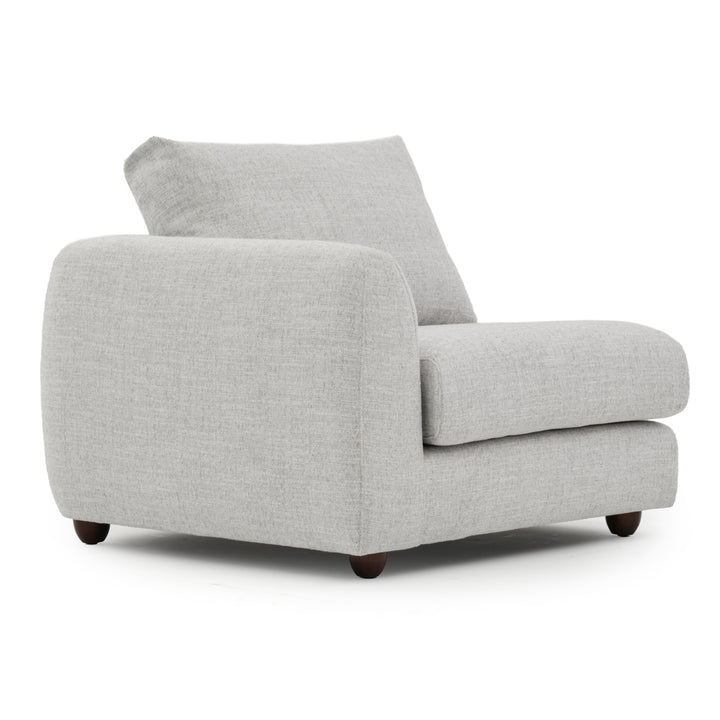 Nadal Modular Left Chair Light Grey