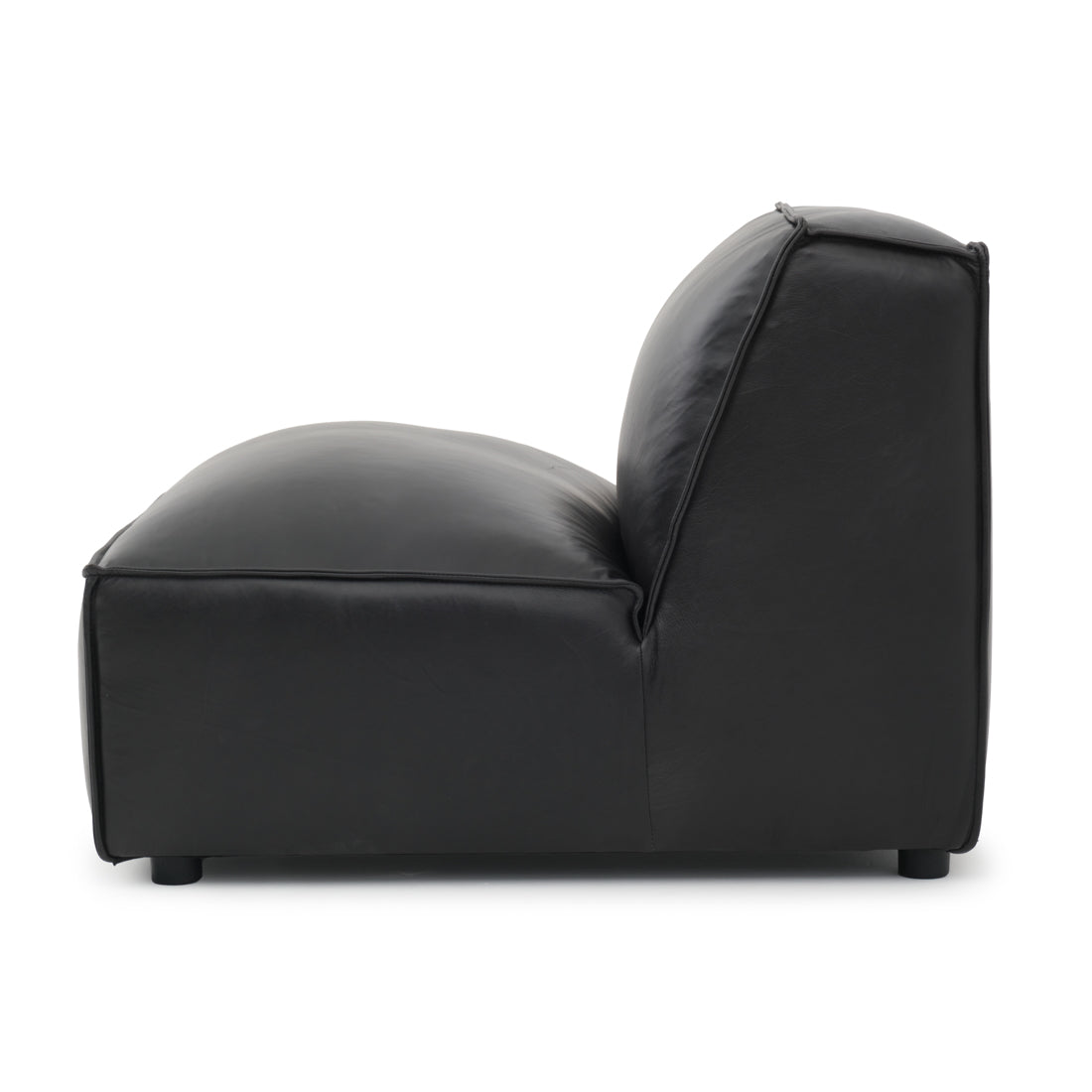 Nook Modular Armless Chair Black