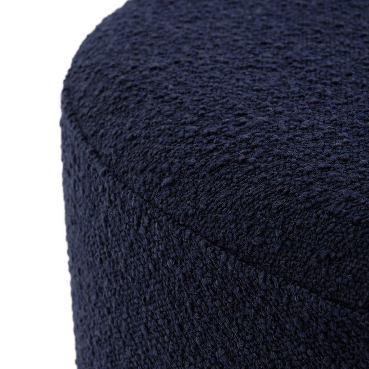 Emondi Fabric Ottoman Dark Blue