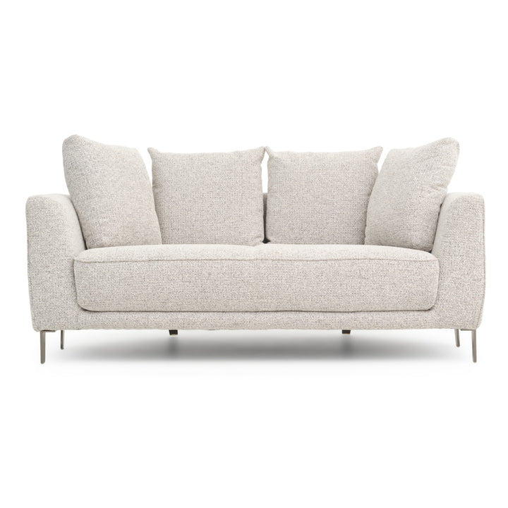Wester Fabric Loveseat Black & White