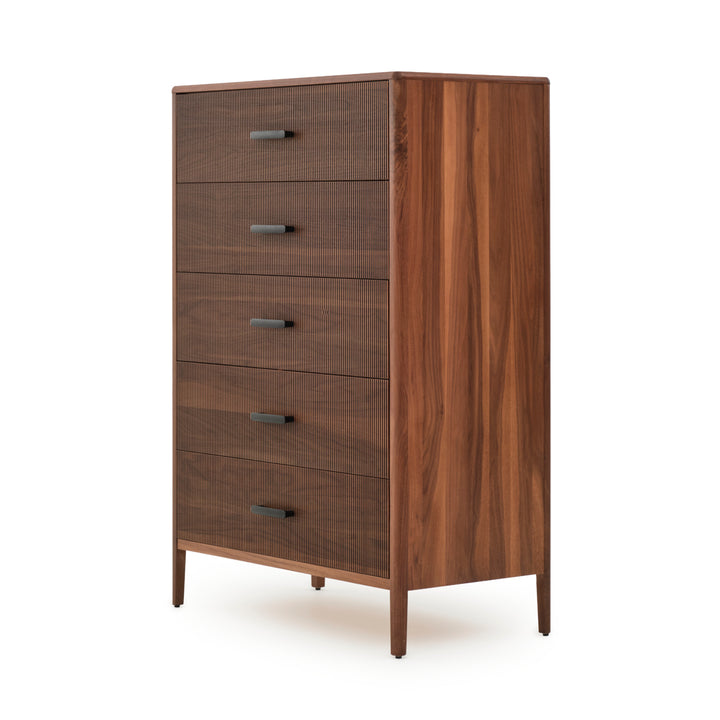 Edriana 5-Drawer Chest Dark Brown