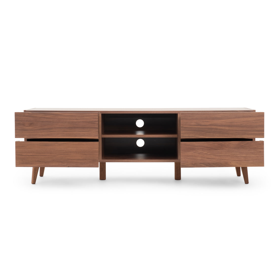 Eckhart TV and Entertainment Unit Dark Brown