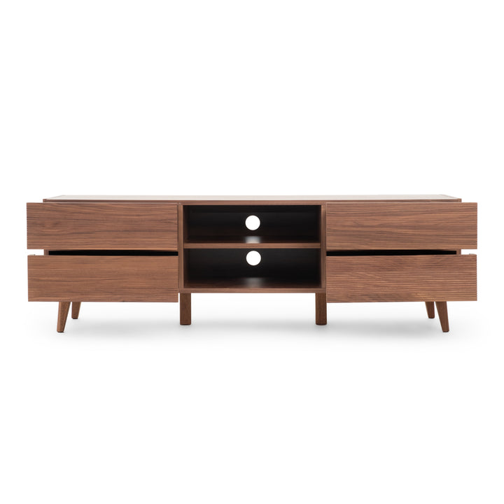 Eckhart TV and Entertainment Unit Dark Brown