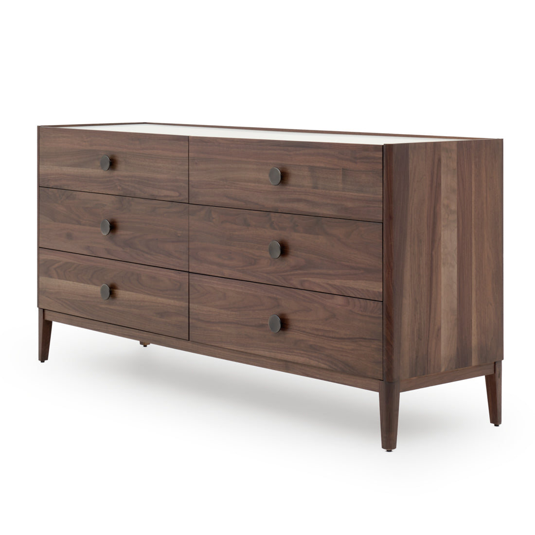 Nathaniel 6-Drawer Dresser Dark Brown