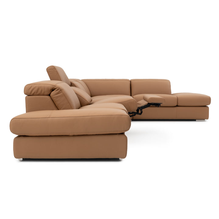Whitmore Reclining Sectional Sofa Cognac