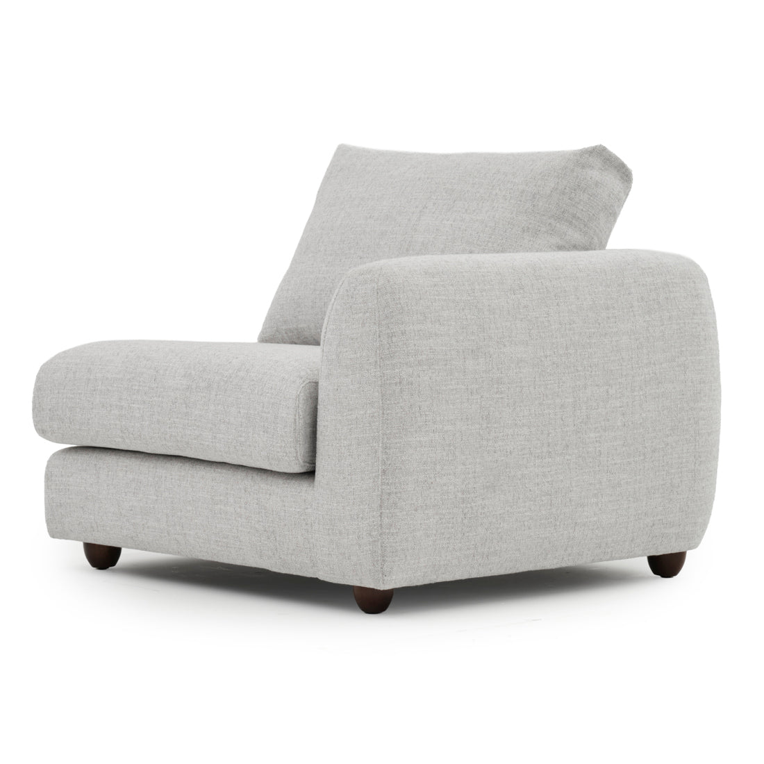 Nadal Modular Right Chair Light Grey
