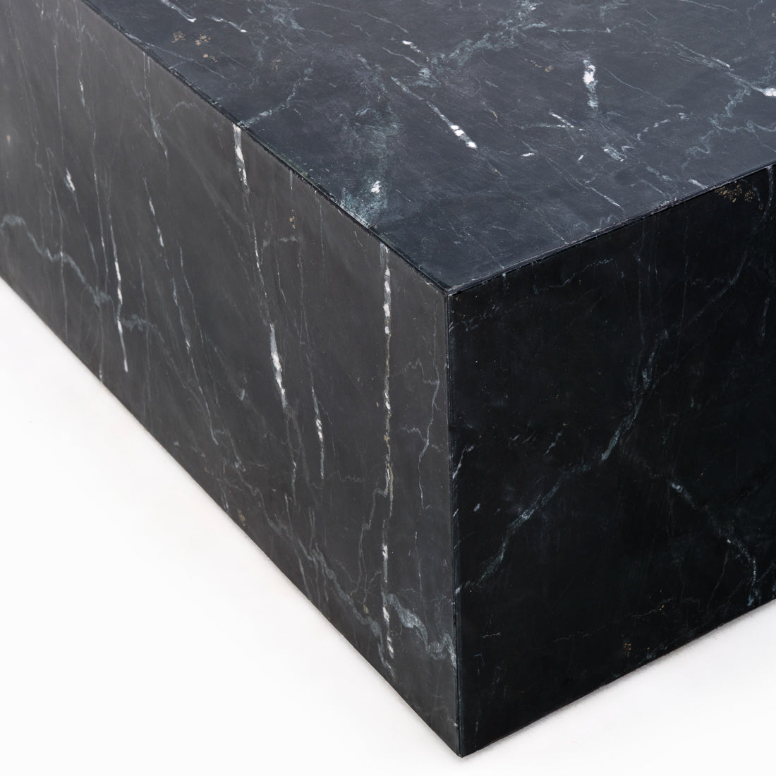 Nabby Marble Coffee Table Black