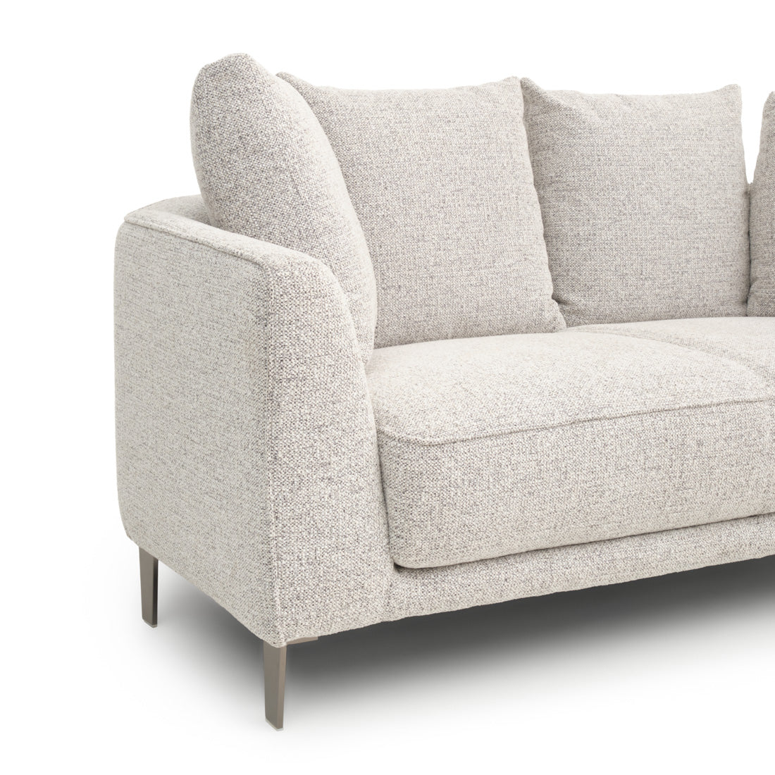 Wester Fabric Loveseat Black & White