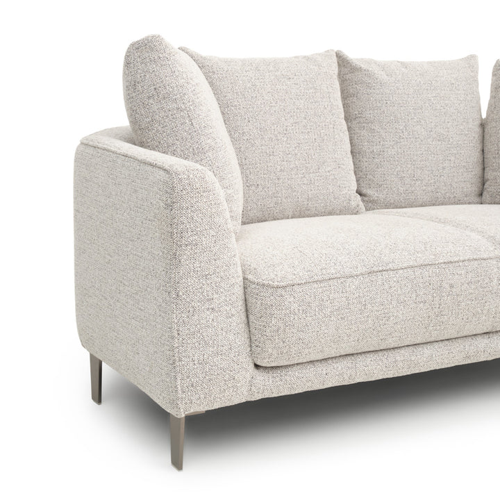 Wester Fabric Loveseat Black & White