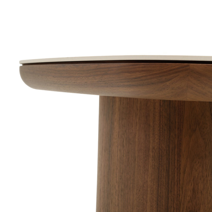 Navani Ceramic End Table Light Brown