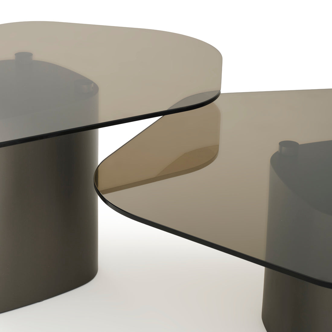 Whitford Glass Coffee Table Dark Grey