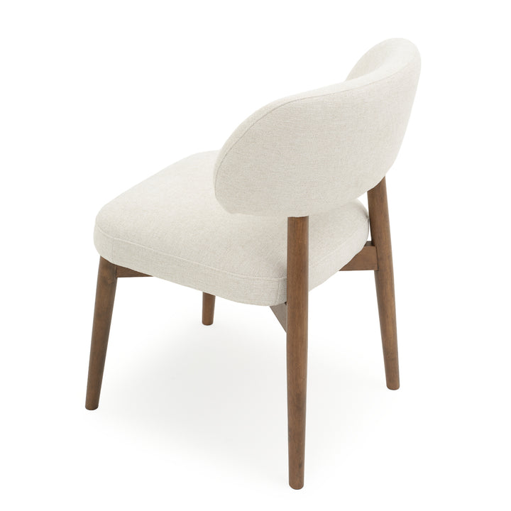 Eldina Fabric Chair Off White