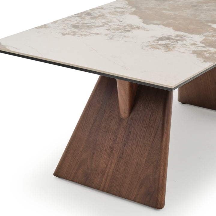 Emmeline Ceramic Coffee Table Light Brown