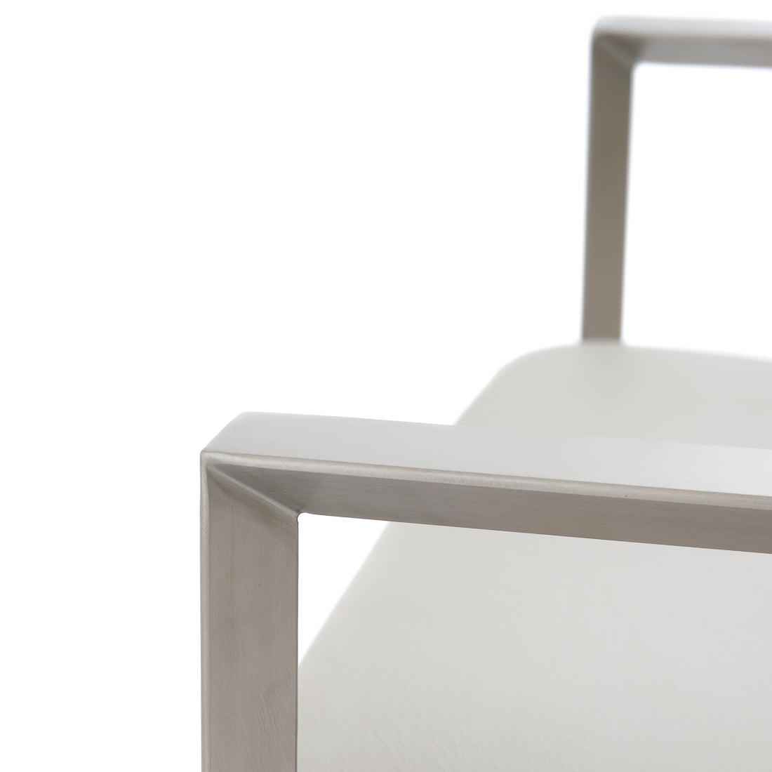 Everton Leather Accent Chair Light Grey