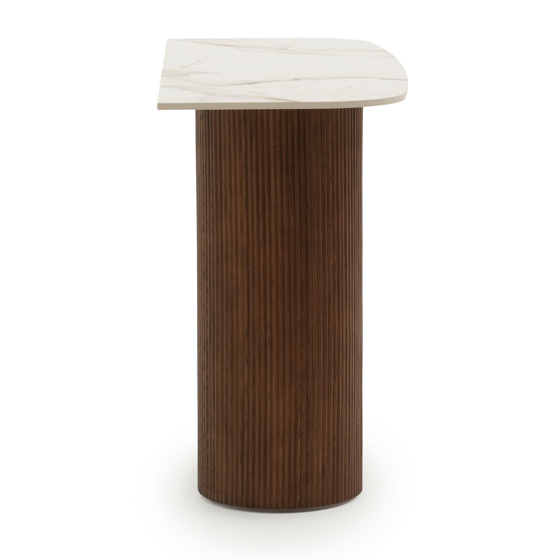Esmeralda Ceramic Console Table White