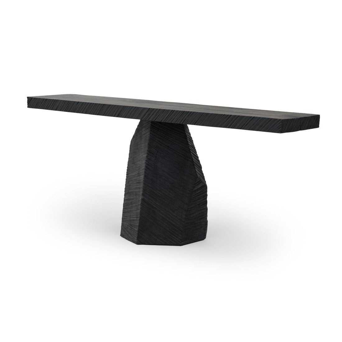 Welta Wood Console Table Black