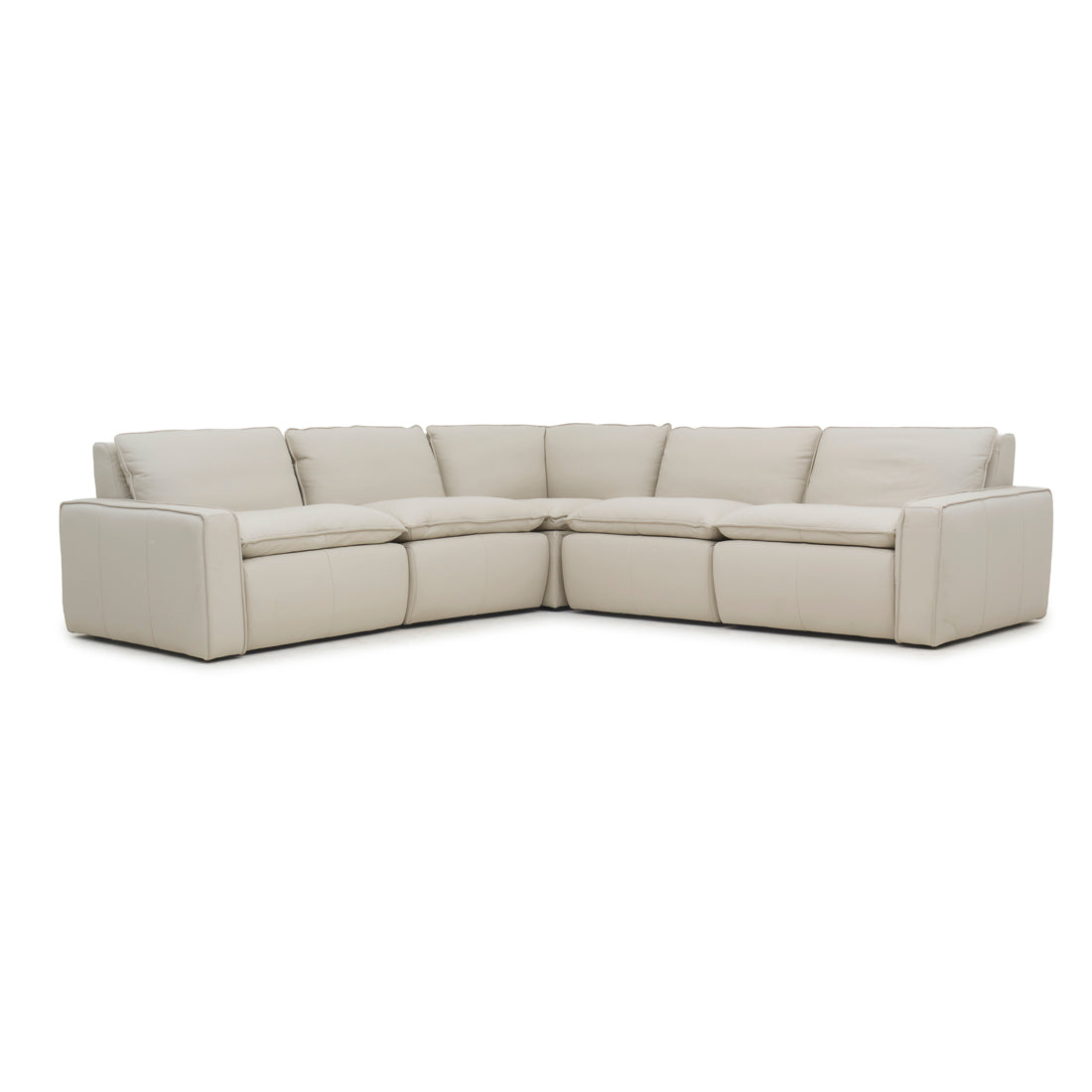Nadyna Leather Modular Set Beige