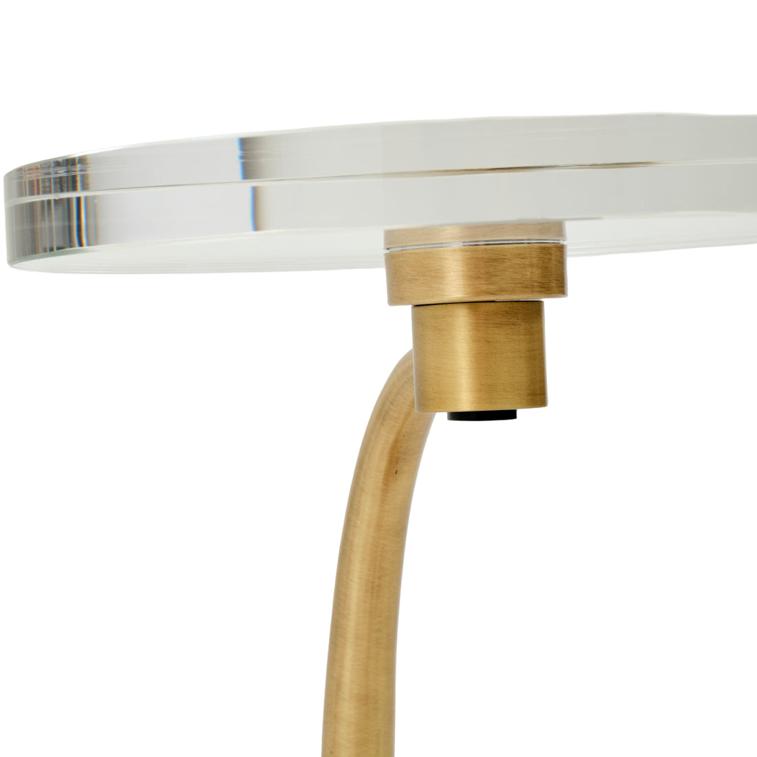 Evanly Glass Accent Table Gold