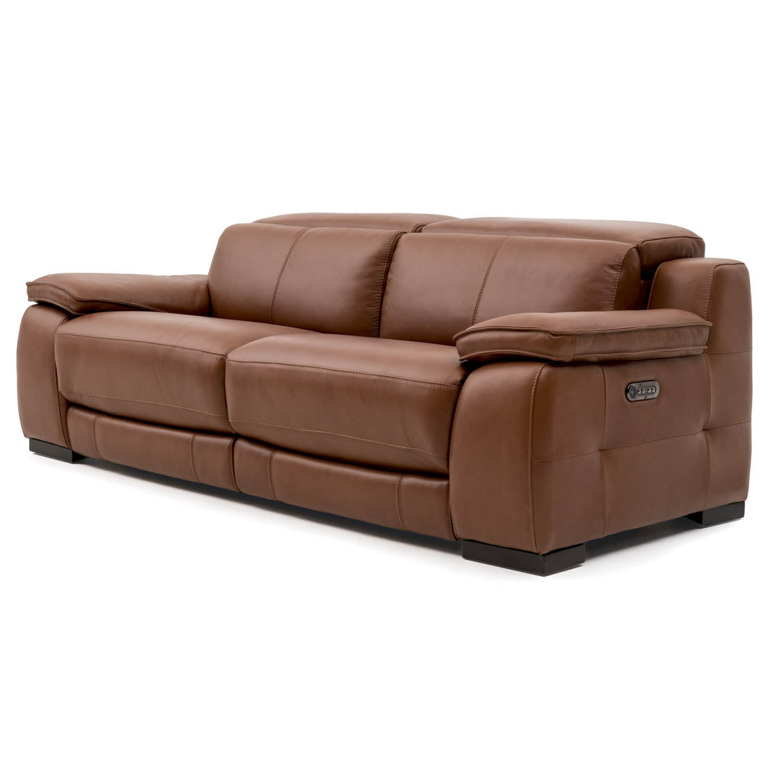 Nova Leather Reclining Sofa Cognac