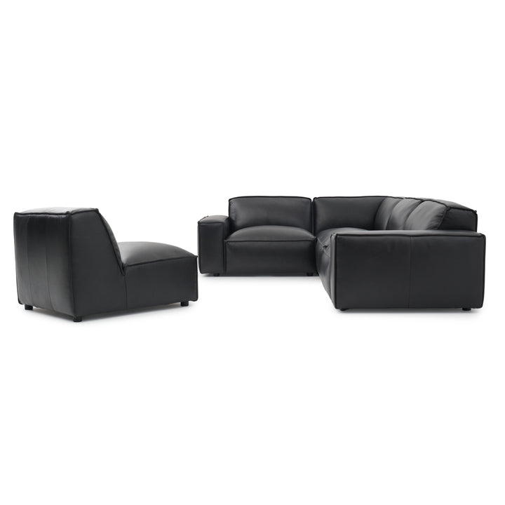 Nook Leather Modular Set Black
