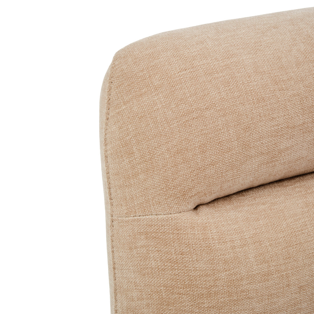 Natan Fabric Accent Chair Light Brown