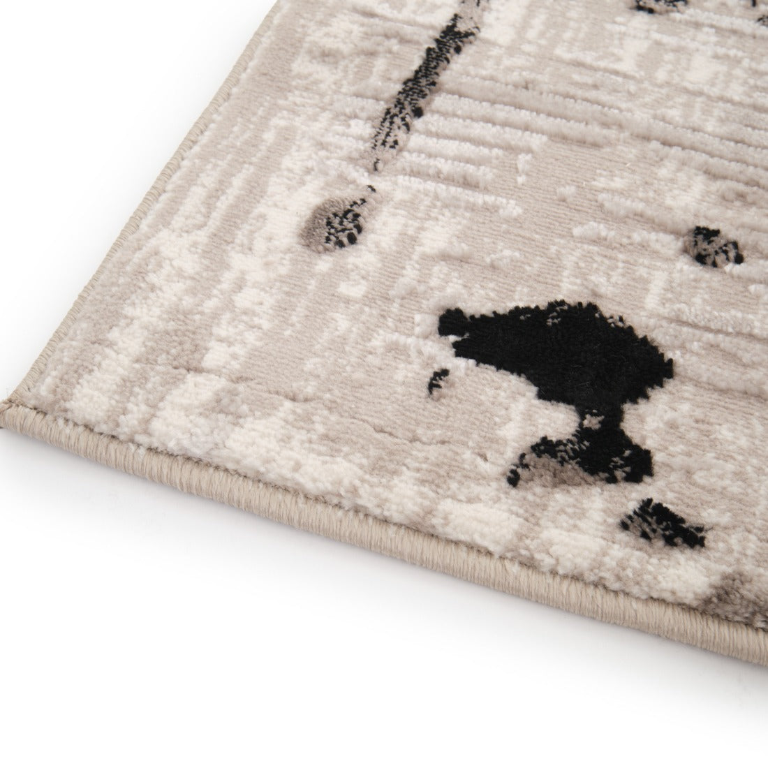 Ekkina Area Rug Black & White