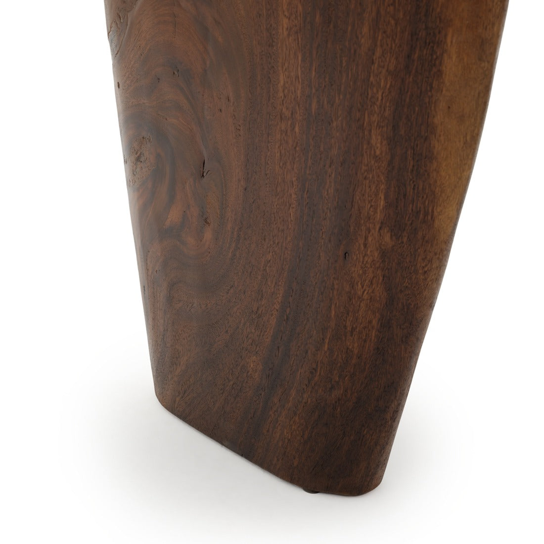 Natera Wood Console Table Dark Brown