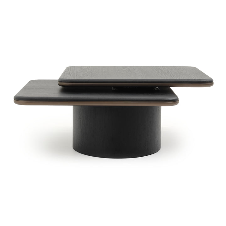 Novalee Wood Coffee Table Black