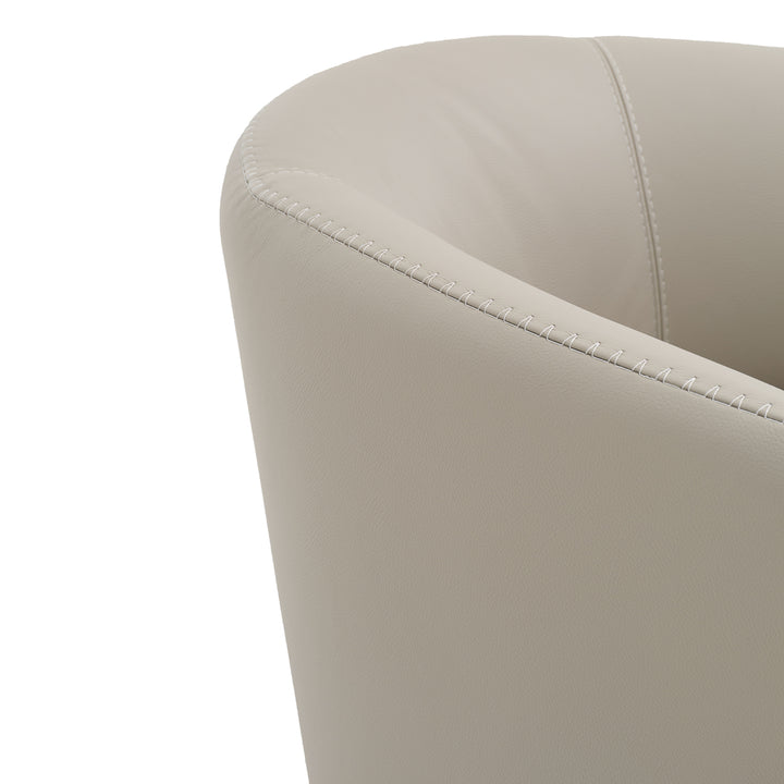 Westie Swivel Accent Chair Light Grey