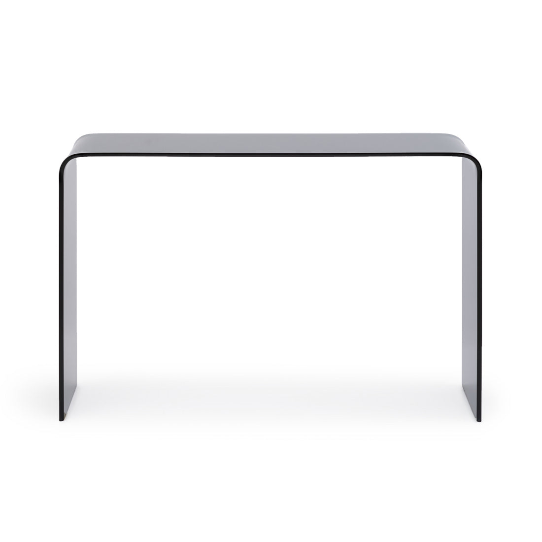 Wenzel Glass Console Table Dark Grey