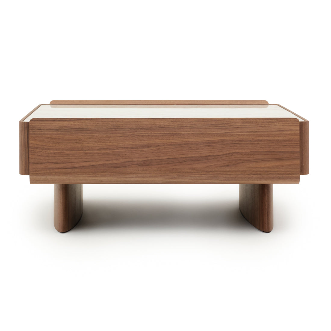 Evana Ceramic Coffee Table Dark Brown