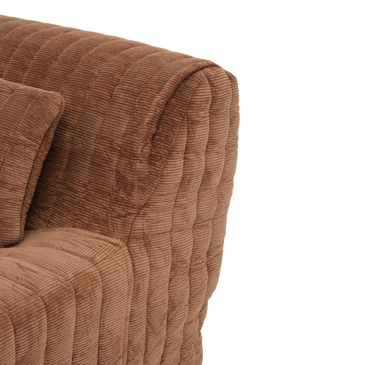 Esmina Fabric Accent Chair Dark Brown
