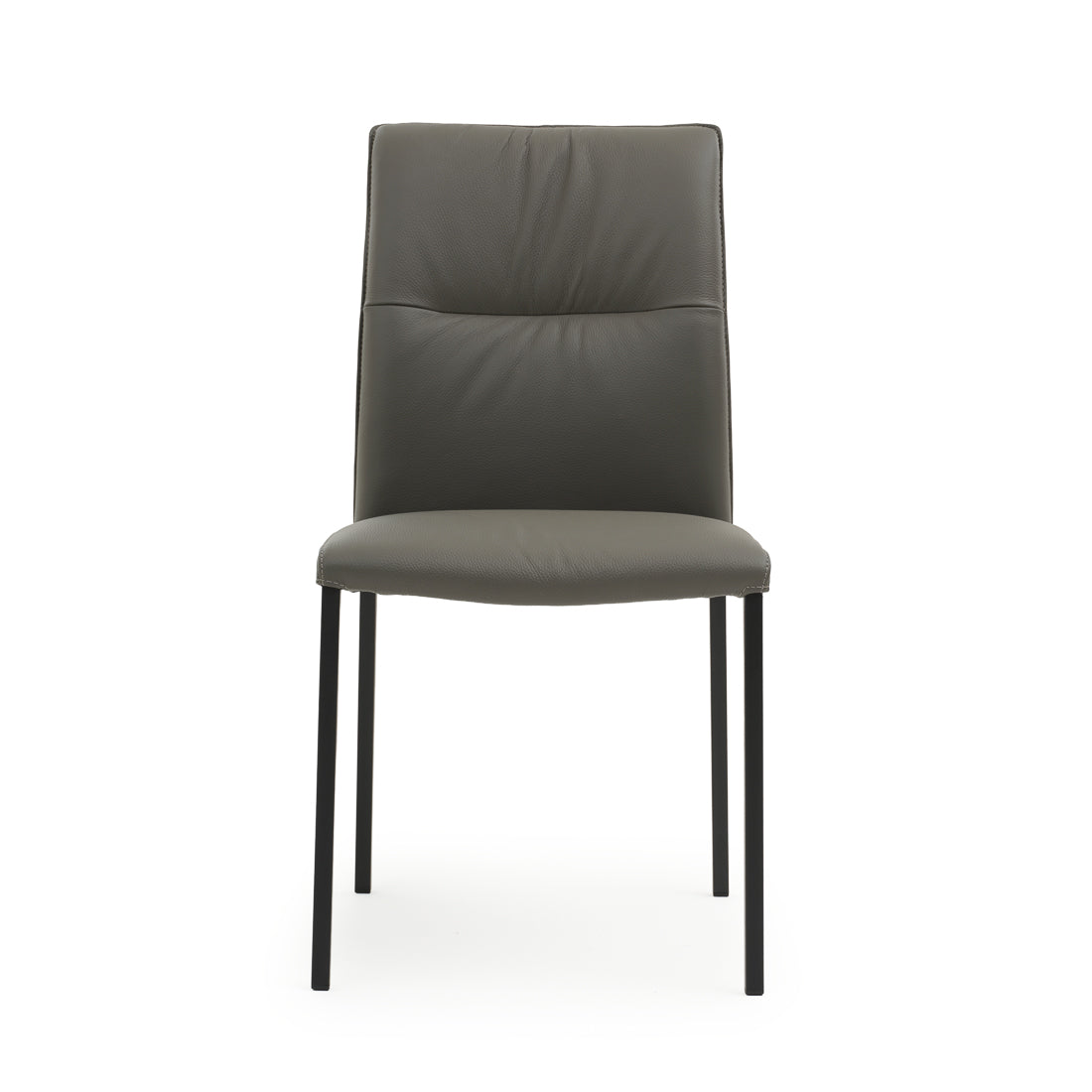 Waconia Leather Chair Dark Grey