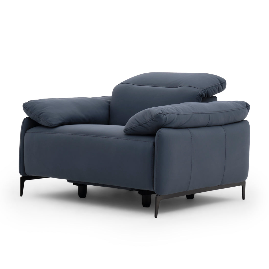 Wakely Reclining Accent Chair Dark Blue