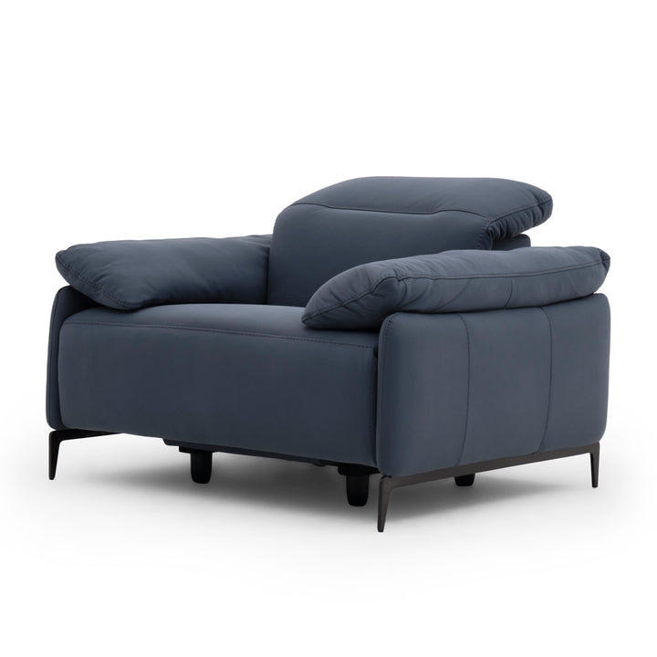 Wakely Reclining Accent Chair Dark Blue