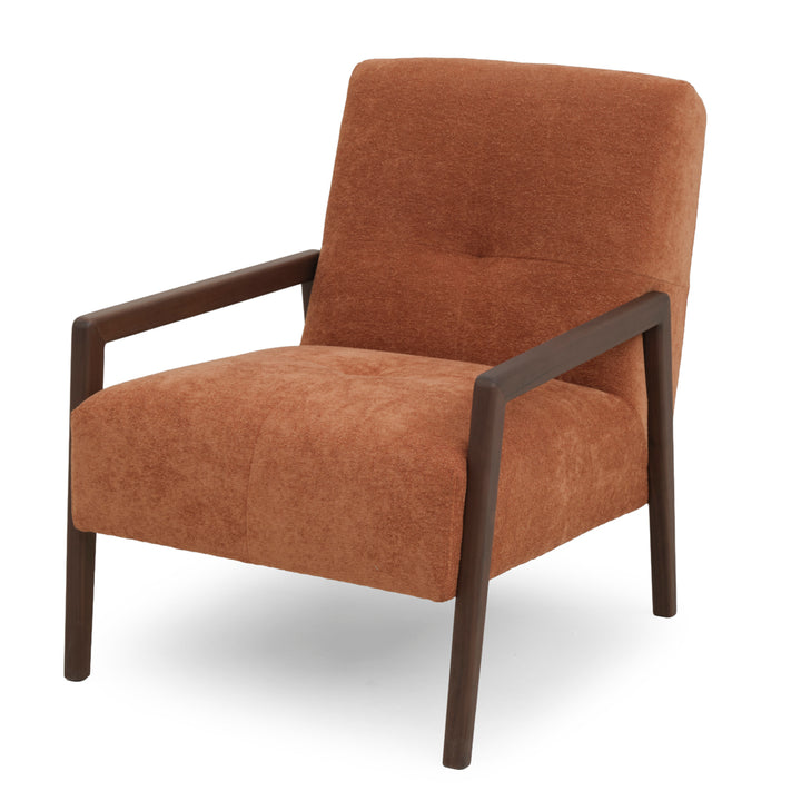 Norina Fabric Accent Chair Orange