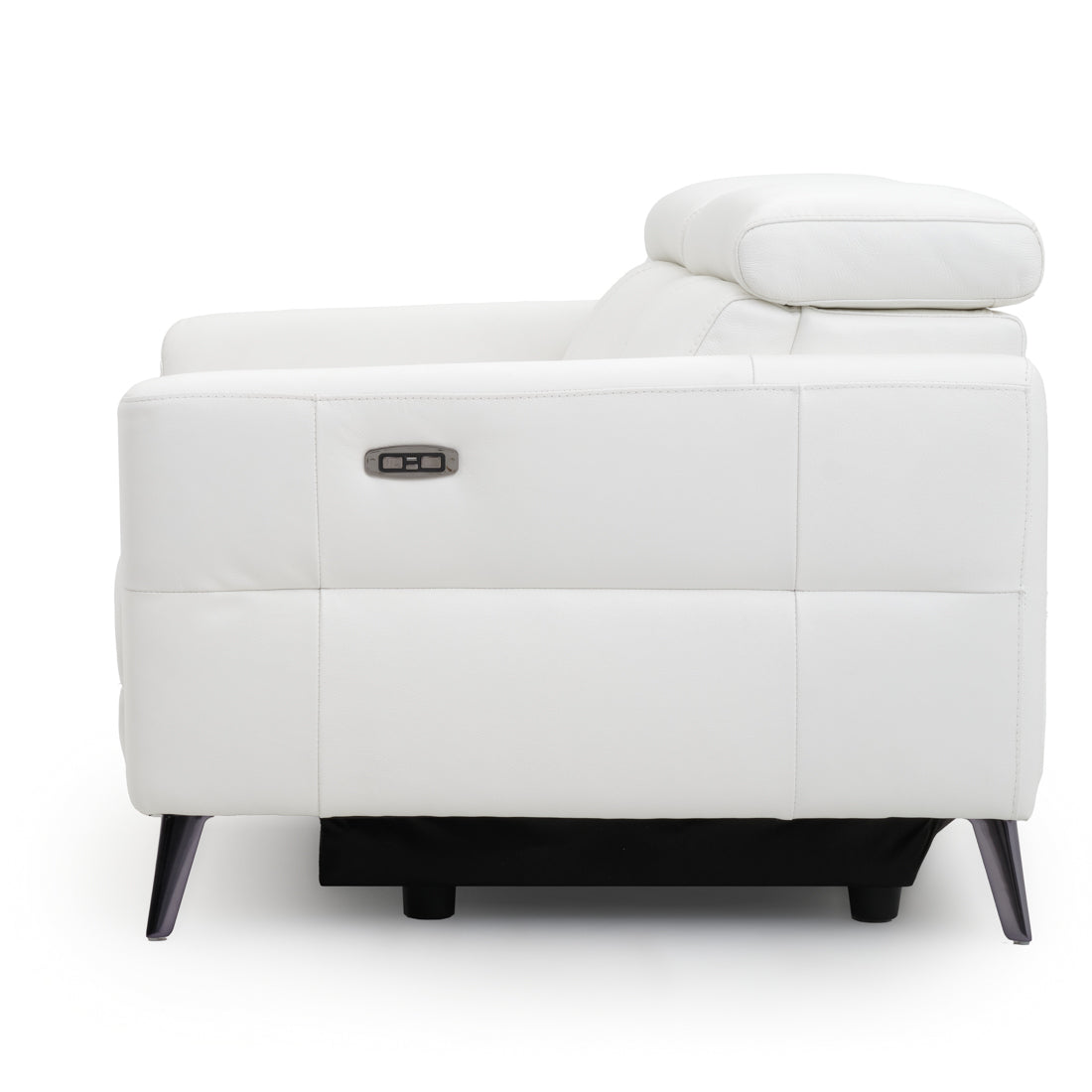 Westlyn Leather Reclining Loveseat White