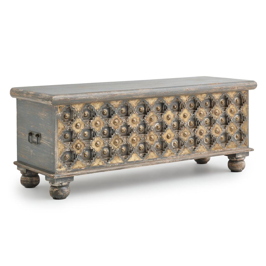 Navya Wood Accent Table Off White