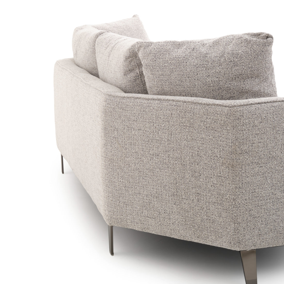 Wester Fabric Sofa Black & White