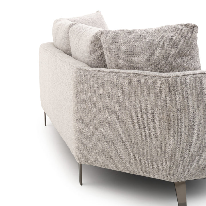 Wester Fabric Sofa Black & White