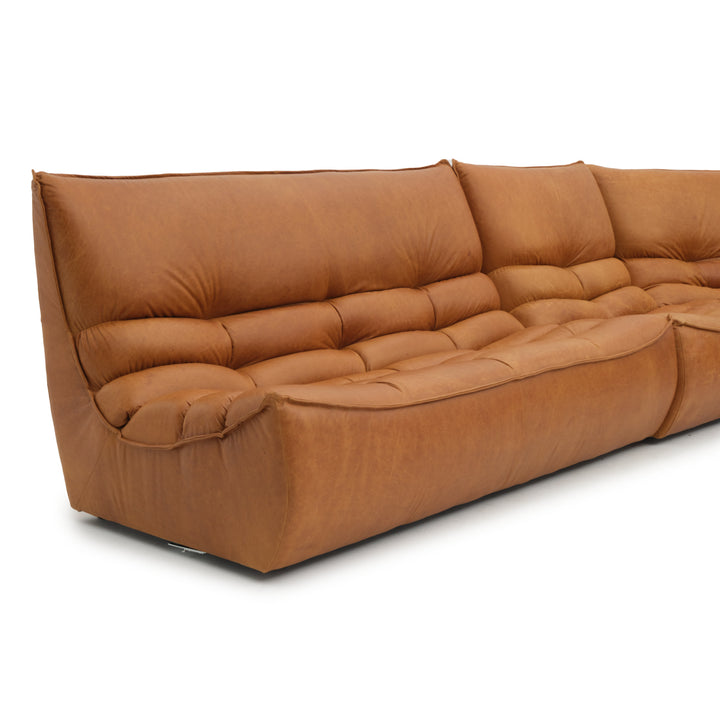 Nesto Leather Modular Set Cognac