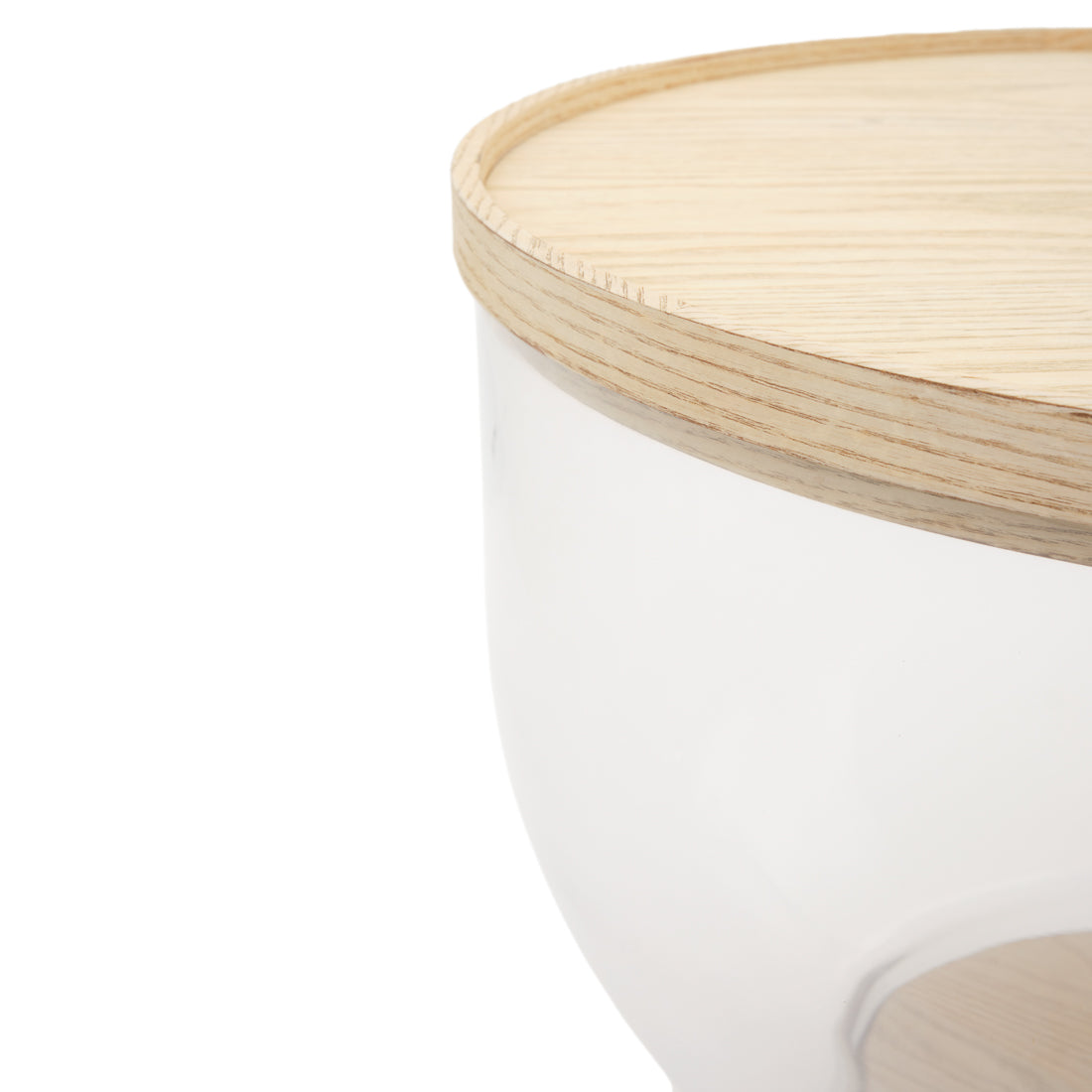 Ezra Glass Coffee Table Beige
