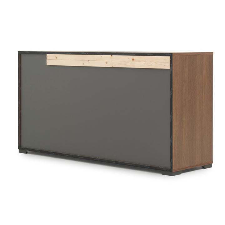 Nitmo 6-Drawer Dresser Dark Brown