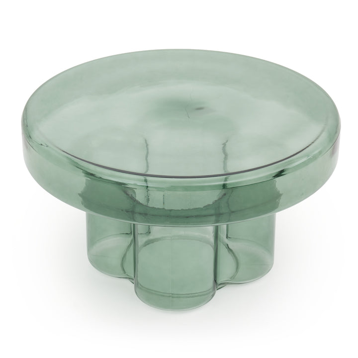 Eira Glass Coffee Table Aqua