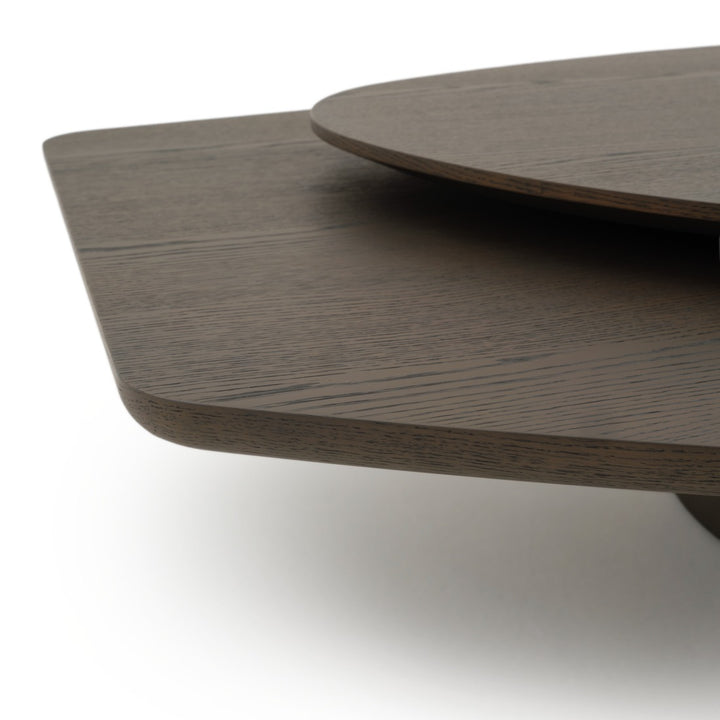 Eirian Wood Coffee Table Dark Grey