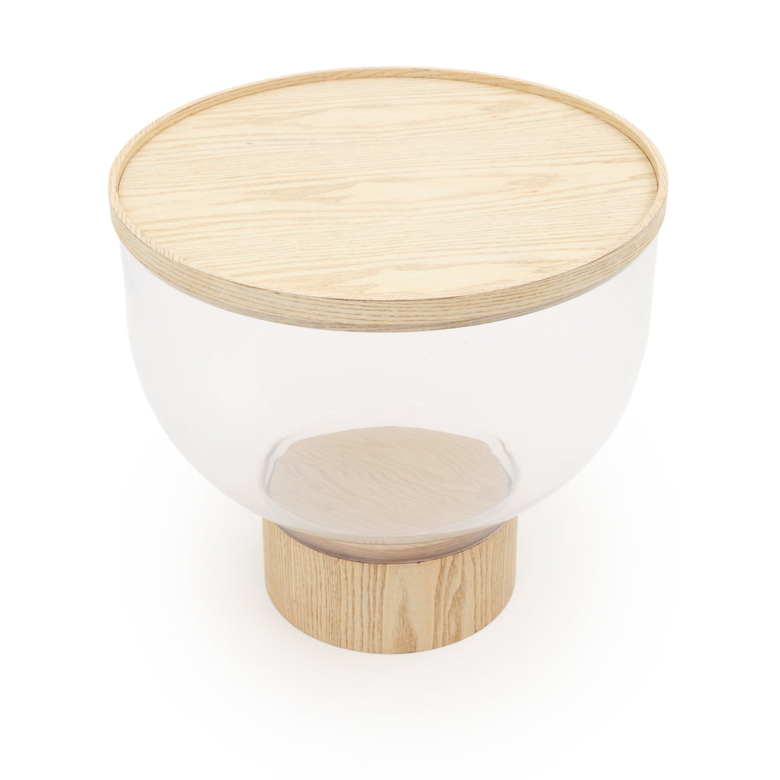 Ezra Glass Coffee Table Beige