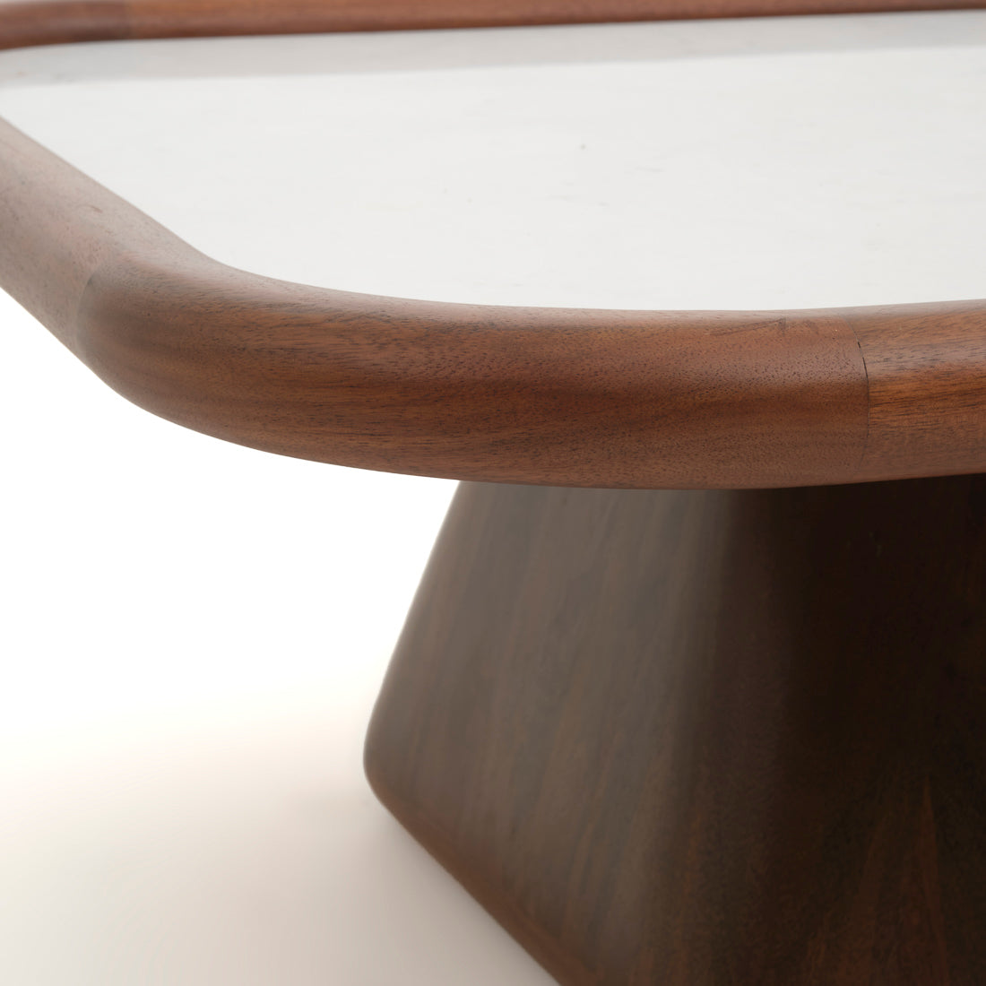 Nesta Wood Coffee Table Dark Brown